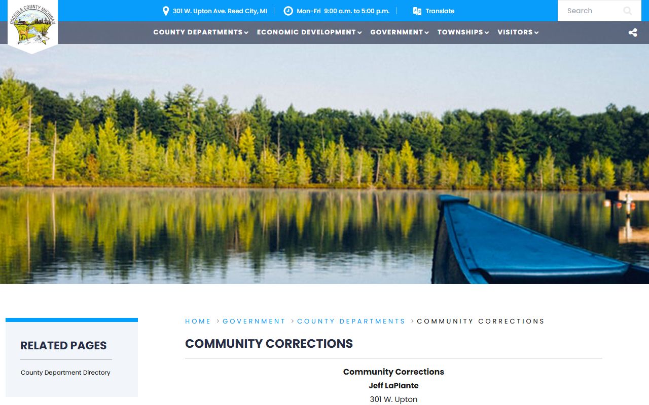 Osceola County Community Corrections programs for inmate alternatives