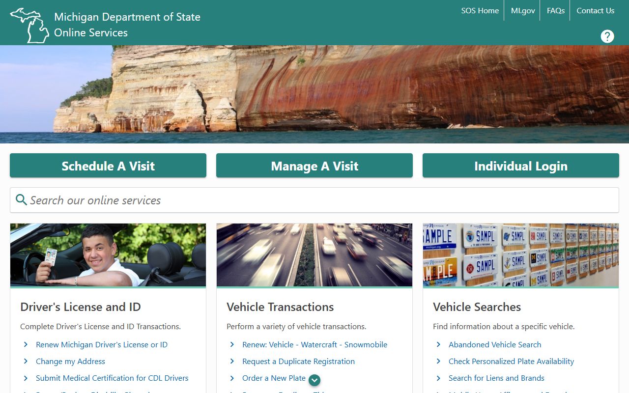 Osceola County drivers order a state driver record through Michigan e-Services for traffic records