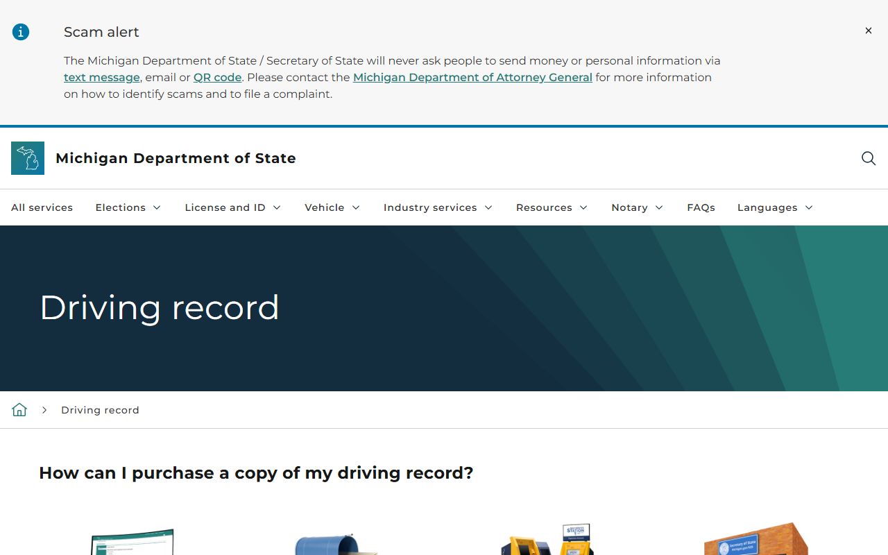 Osceola County traffic court records and the Michigan Secretary of State driving record